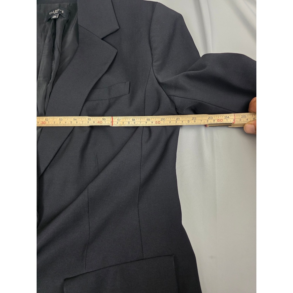 Talbots Woman Black Wool Blend Two Button Blazer Jacket 16W JO1931 - Picture 8 of 16